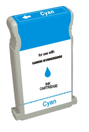 Premium Quality Cyan Large Format Inkjet Cartridge compatible with the Canon BCI1201C