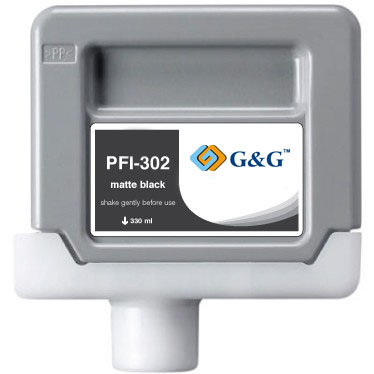 Premium Quality Matte Black Inkjet Cartridge compatible with the Canon PFi302MBK