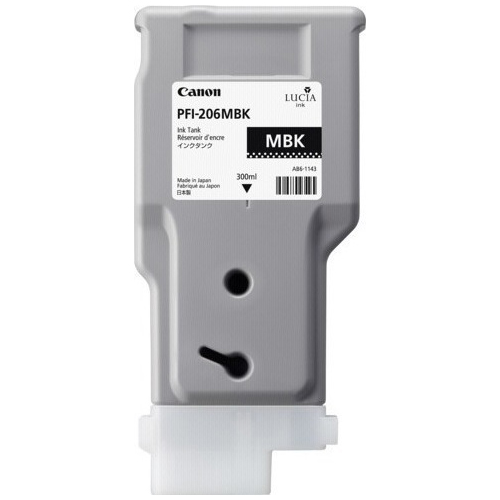 Premium Quality Matte Black Ink Cartridge compatible with the Canon (PFI-206MBK) 5302B001