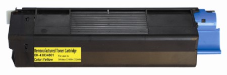 Premium Quality Yellow Laser/Fax Toner compatible with the Okidata (Type C6) 43034801