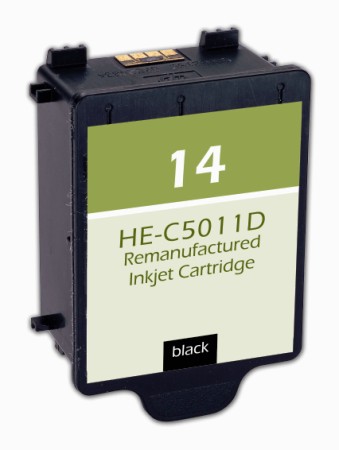 Premium Quality Black Inkjet Cartridge compatible with the HP (HP 14) C5011DN