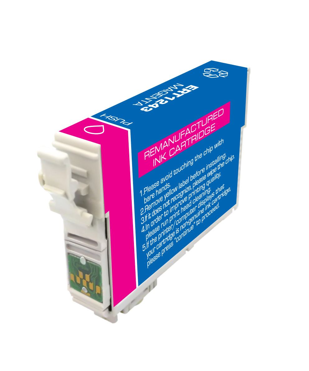 Premium Quality Magenta Inkjet Cartridge compatible with the Epson T124320