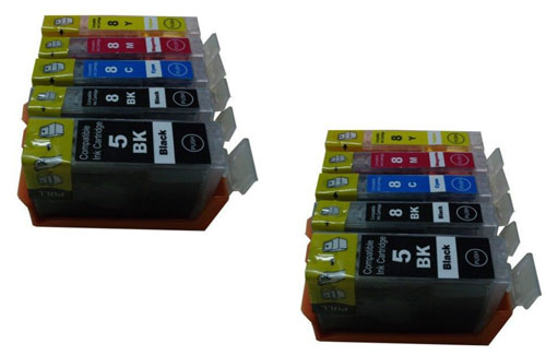 Premium Quality Black, Cyan, Magenta, Yellow Inkjet Cartridges compatible with Canon 0621B002 (0623B002)