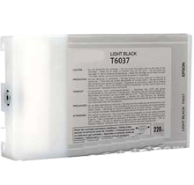 Premium Quality Light Black Pigment Inkjet Cartridge compatible with the Epson T603700