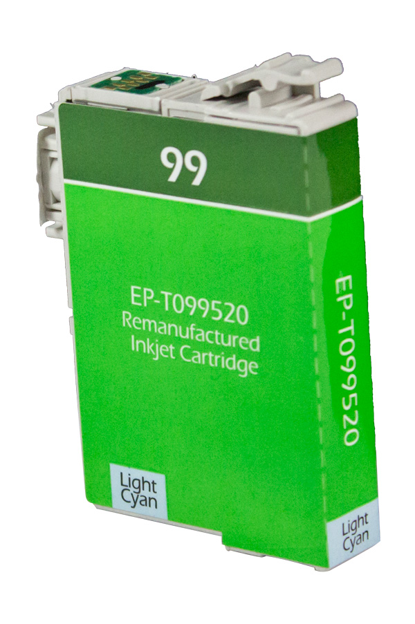 Premium Quality Light Cyan Inkjet Cartridge compatible with Epson T099520 (Epson 99)