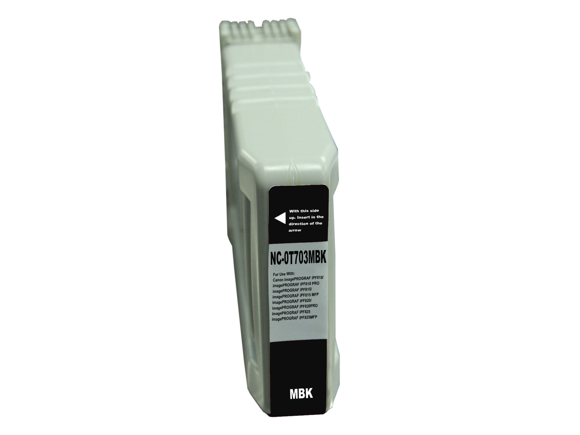Premium Quality Matte Black Inkjet Cartridge compatible with the Canon PFI703MBk