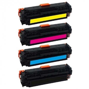Premium Quality Black. Cyan. Magenta. Yellow Toner Cartridges compatible with HP CF500A. CF501A. CF502A. CF503A (HP 202A)