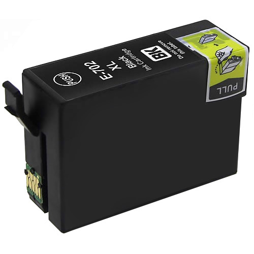 Premium Quality Black High Capacity Ink Cartridge compatible with Epson T702xl120 (Epson 702XL)