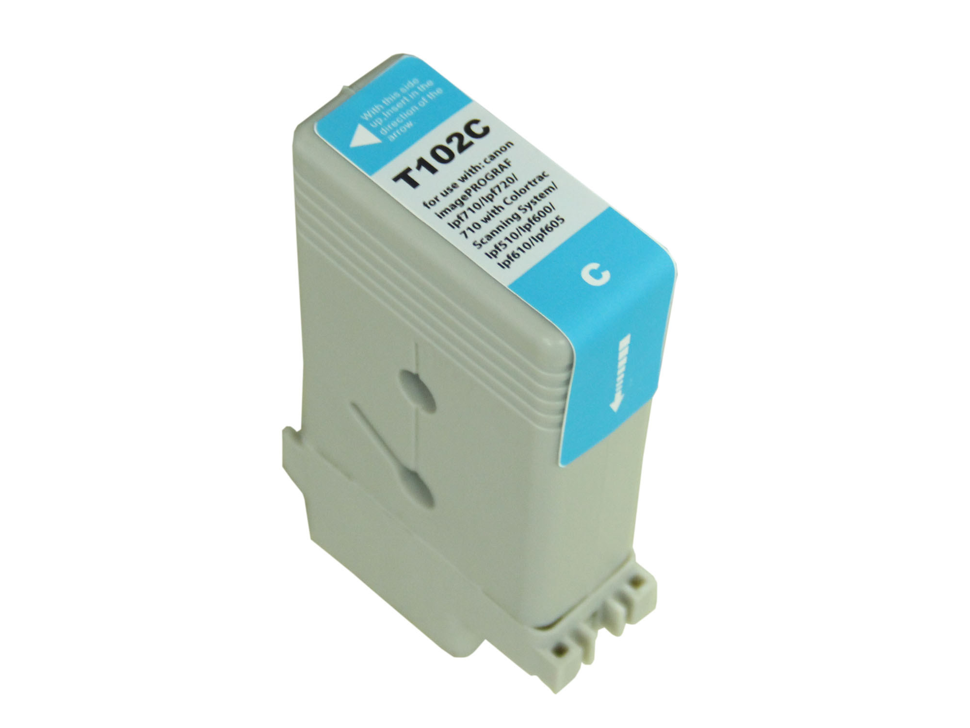 Premium Quality Cyan Inkjet Cartridge compatible with the Canon PFI102C
