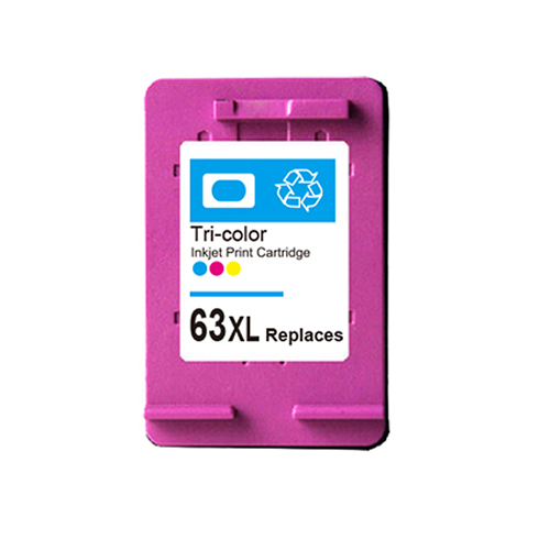 Premium Quality Tri-Color Inkjet Cartridge compatible with the HP (HP 63XL C) F6U63AN
