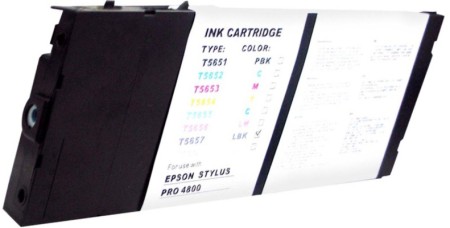 Premium Quality Light Black Pigment Inkjet Cartridge compatible with the Epson T565700