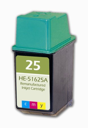 Premium Quality Tri-Color Inkjet Cartridge compatible with the HP (HP 25) 51625A
