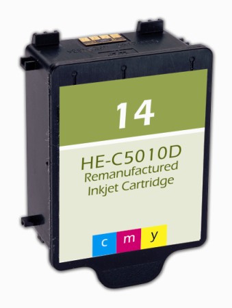 Premium Quality Color Inkjet Cartridge compatible with the HP (HP 14) C5010DN