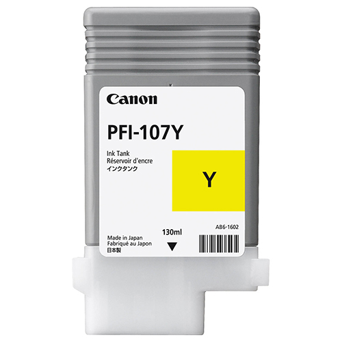 Premium Quality Yellow Ink Cartridge compatible with the Canon (PFI-107Y) 6708B001