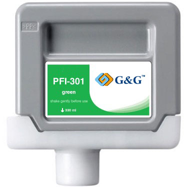 Premium Quality Green Inkjet Cartridge compatible with Canon 1493B001 (PFI-301G)