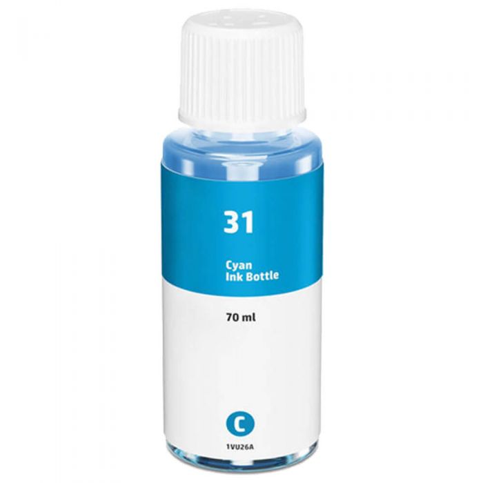 Premium Quality Cyan Ink Bottle compatible with HP 1VU26AN (HP 31)