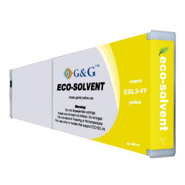 Premium Quality Yellow Eco Sol-Max Ink compatible with Roland ESL3-4YE