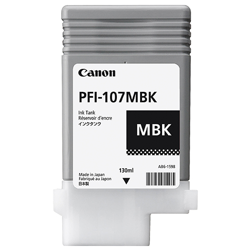 Premium Quality Matte Black Ink Cartridge compatible with the Canon (PFI-107MBK) 6704B001