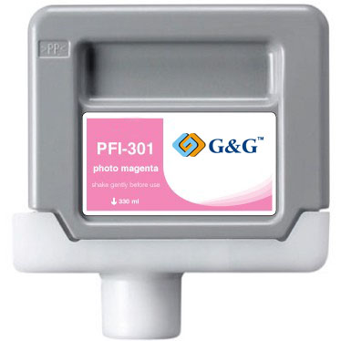 Premium Quality Photo Magenta Inkjet Cartridge compatible with the Canon PFi301PM