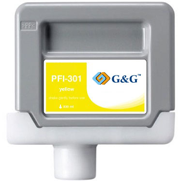 Premium Quality Yellow Inkjet Cartridge compatible with the Canon PFi301Y