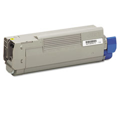 Premium Quality Yellow Toner Cartridge compatible with the Okidata 43865717 (6000 page yield)
