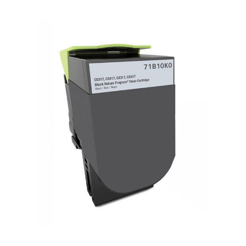 Premium Quality Black Toner Cartridge compatible with Lexmark 71B10K0