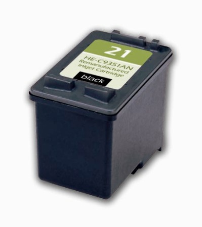 Premium Quality Black Inkjet Cartridge compatible with the HP (HP 21) C9351AN