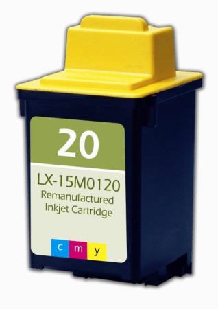 Premium Quality Tri-Color Inkjet Cartridge compatible with Lexmark 15M0120 (Lexmark 20)