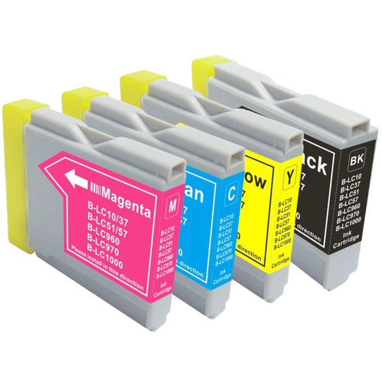 Premium Quality BK, C, M, Y Inkjet Cartridges compatible with Brother LC-51BK (LC-51M)