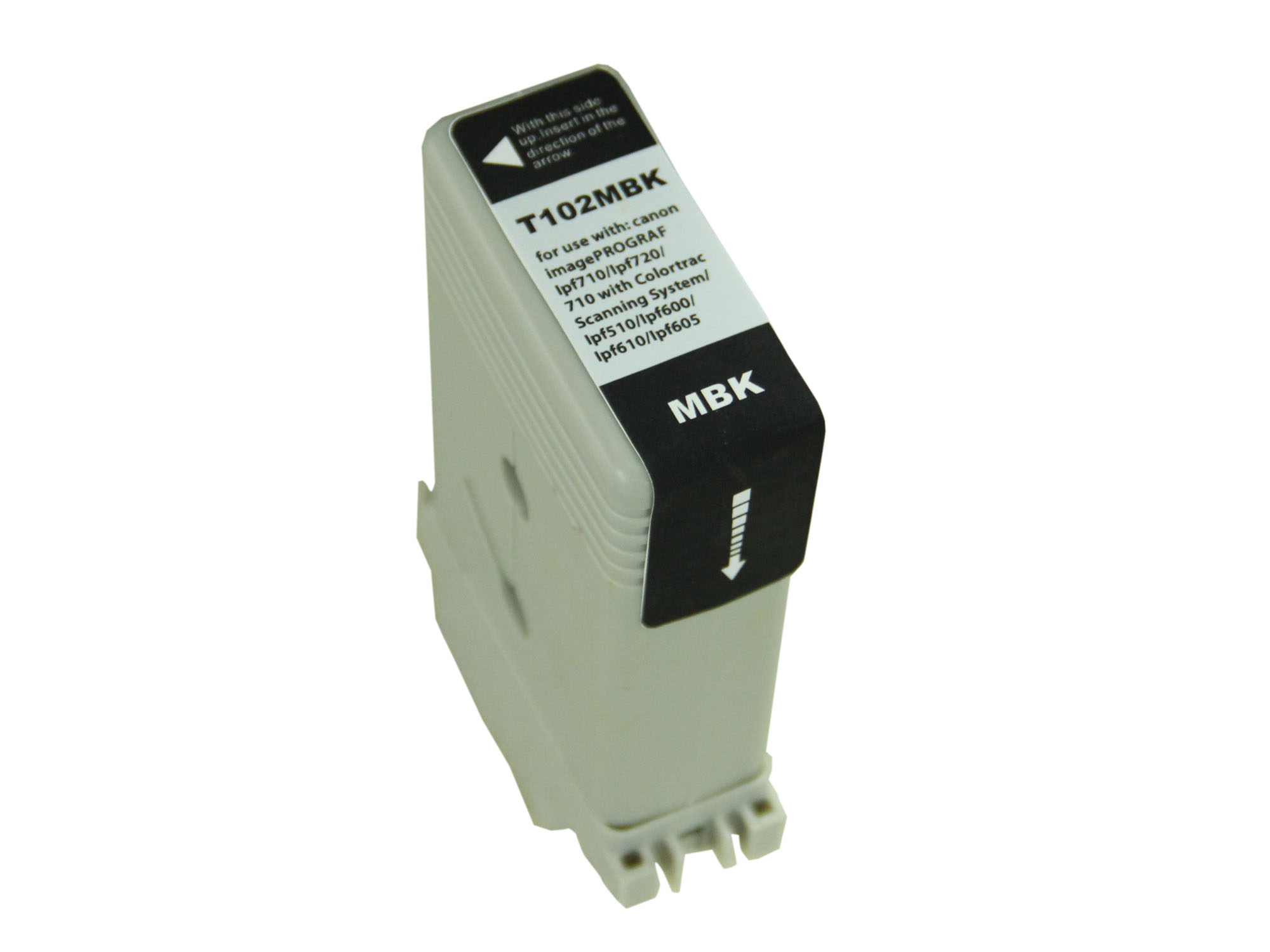 Premium Quality Matte Black Inkjet Cartridge compatible with the Canon PFI102MBk