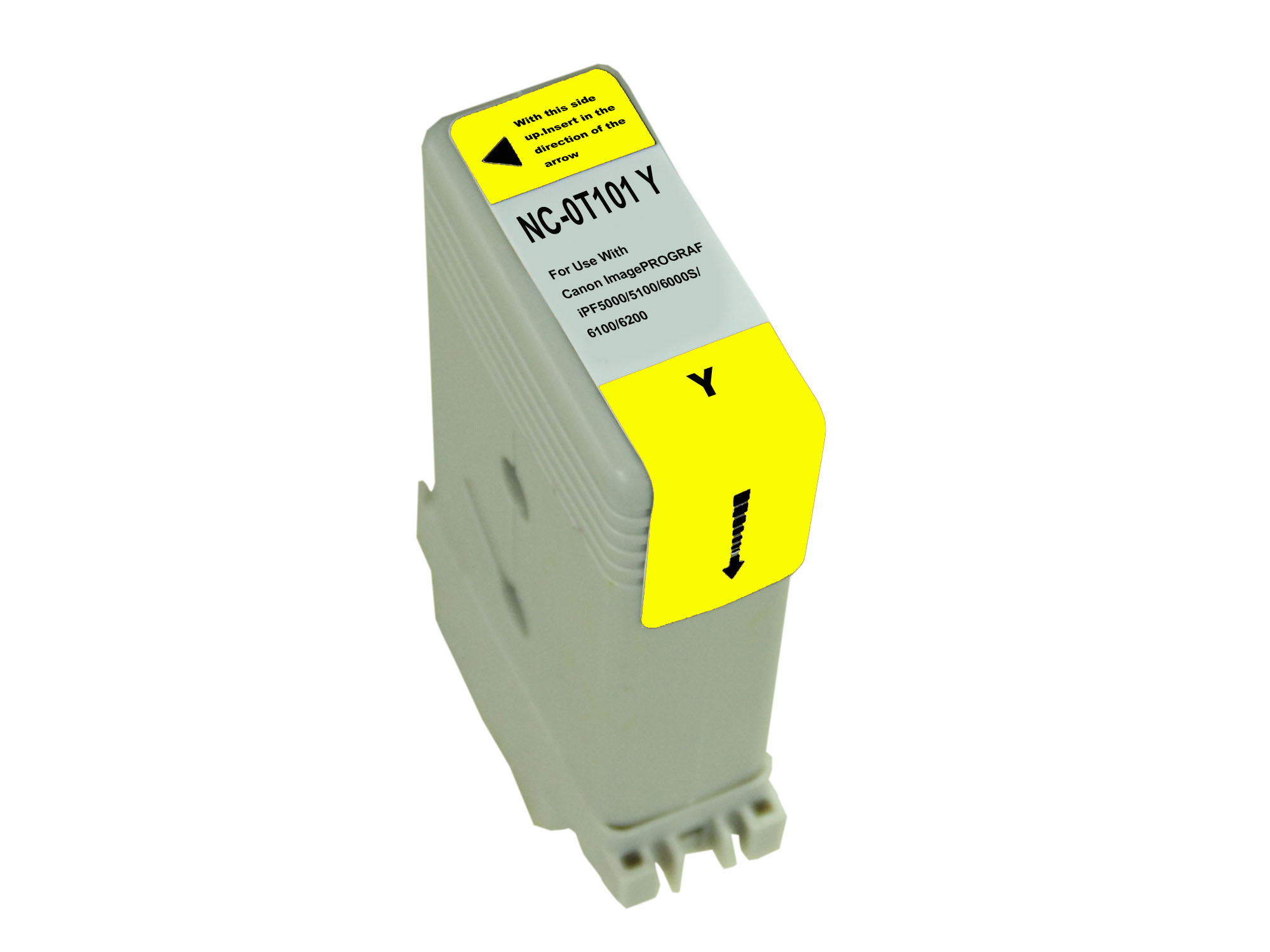 Premium Quality Yellow Pigment Inkjet Cartridge compatible with the Canon PFI101Y