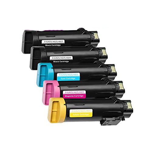 Premium Quality Black, Cyan, Magenta, Yellow Toner Cartridges compatible with Dell 593-BBOW, 593-BBOX, 593-BBOY, 593-BBOZ