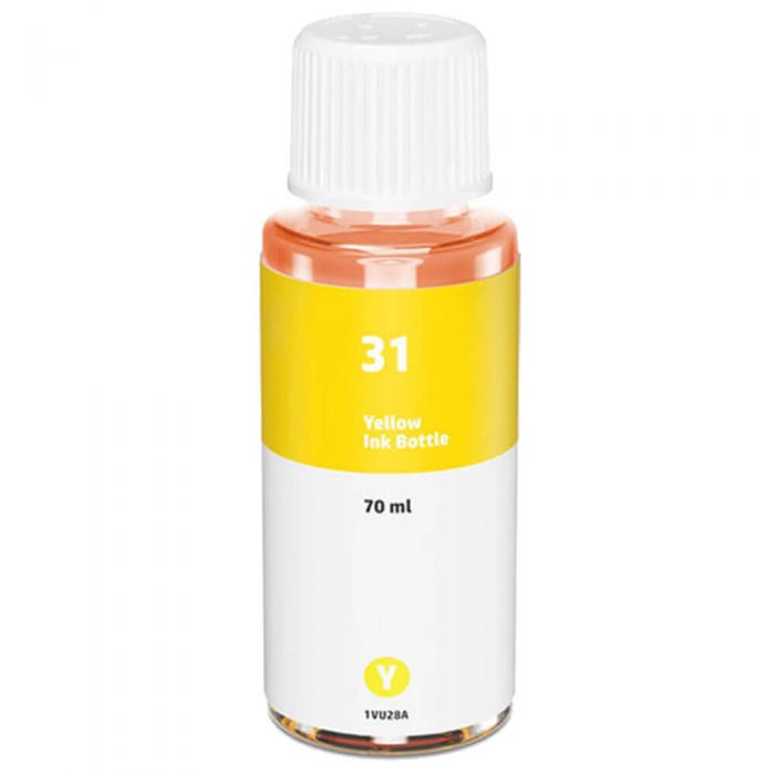 Premium Quality Yellow Ink Bottle compatible with HP 1VU28AN (HP 31)