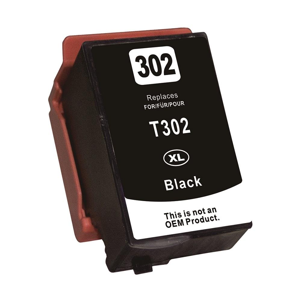 Premium Quality Black High Yield Ink Cartridge compatible with Epson T302XL020-S (Epson 302XL)