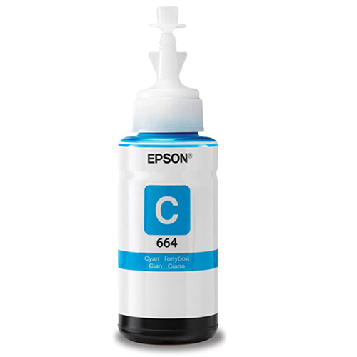 Premium Quality Cyan Ecotank Ink Bottle compatible with Epson T664220 (Epson 664)
