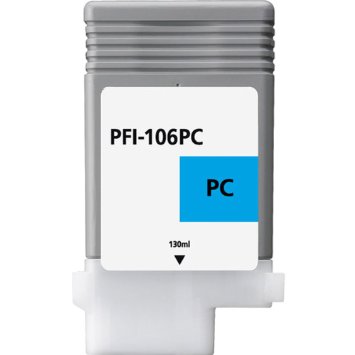 Premium Quality Photo Cyan Inkjet Cartridge compatible with the imagePROGRAF iPF6300 (PFI-106PC) 6625B001AA