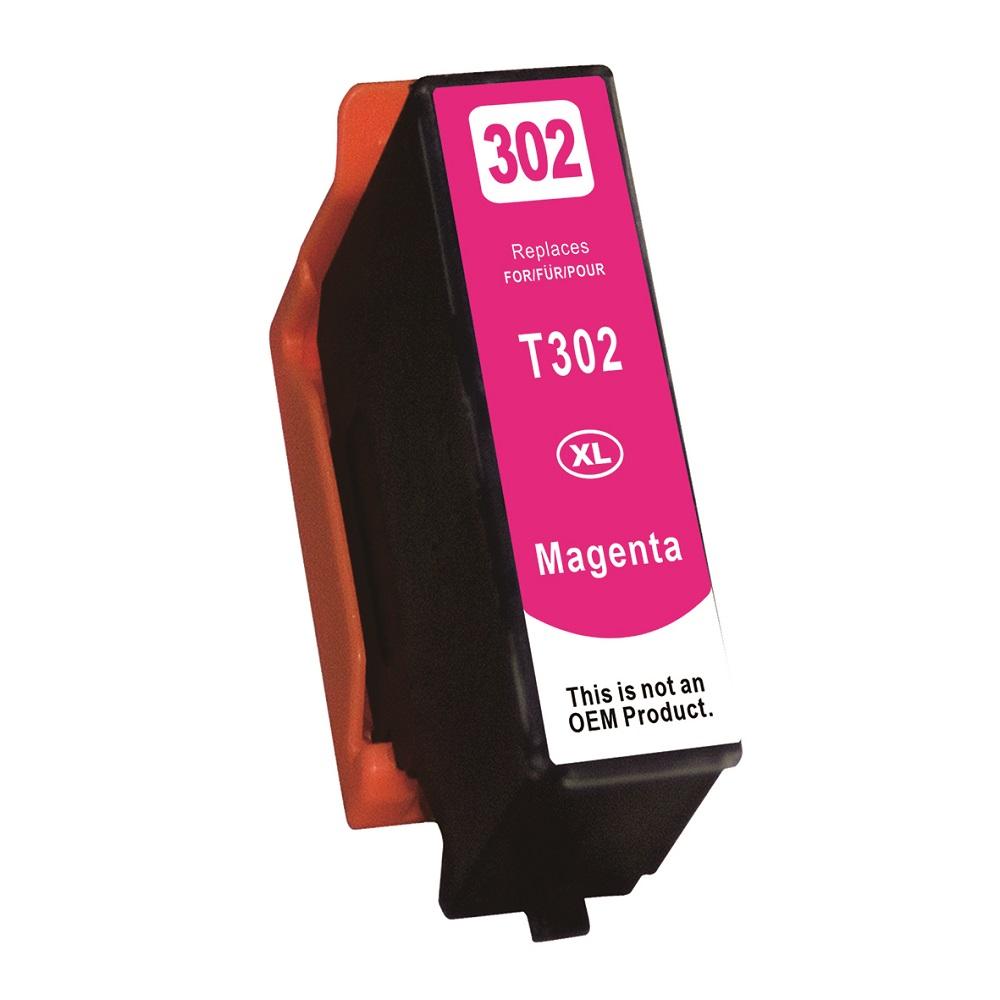 Premium Quality Magenta High Yield Ink Cartridge compatible with Epson T302XL320-S (Epson 302XL)