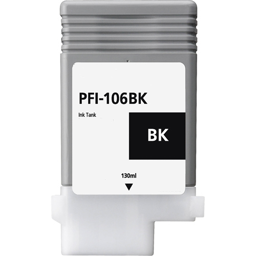 Premium Quality Black Inkjet Cartridge compatible with the imagePROGRAF iPF6300 (PFI-106Bk) 6621B001AA