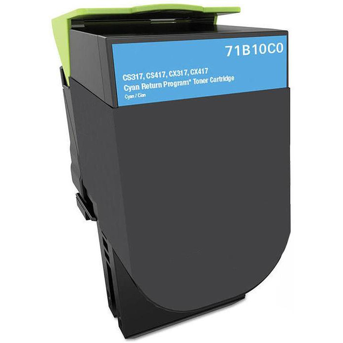Premium Quality Cyan Toner Cartridge compatible with Lexmark 71B10K0