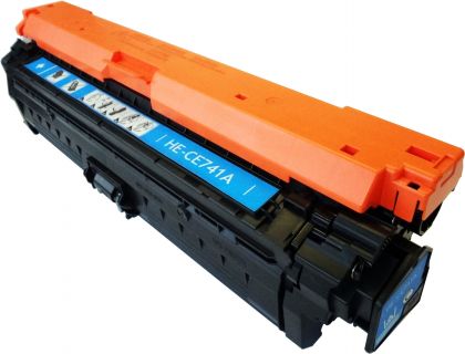 Premium Quality Cyan Laser Toner Cartridge compatible with the HP CE741A
