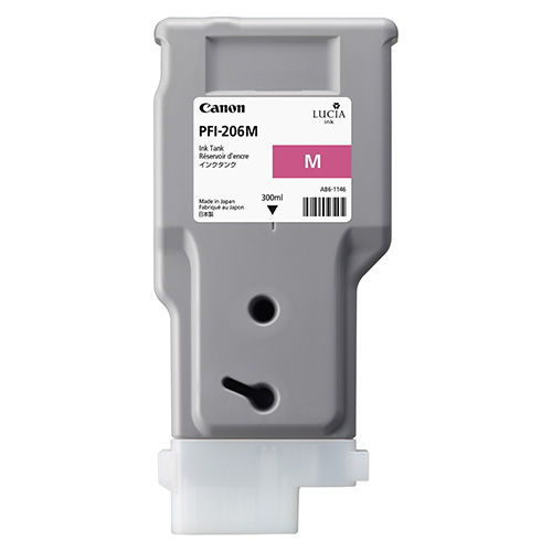 Premium Quality Magenta Ink Cartridge compatible with the Canon (PFI-206M) 5305B001