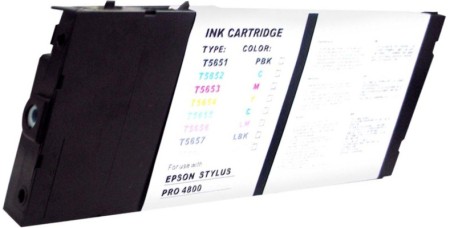 Premium Quality Light Black Pigment Inkjet Cartridge compatible with the Epson T565900
