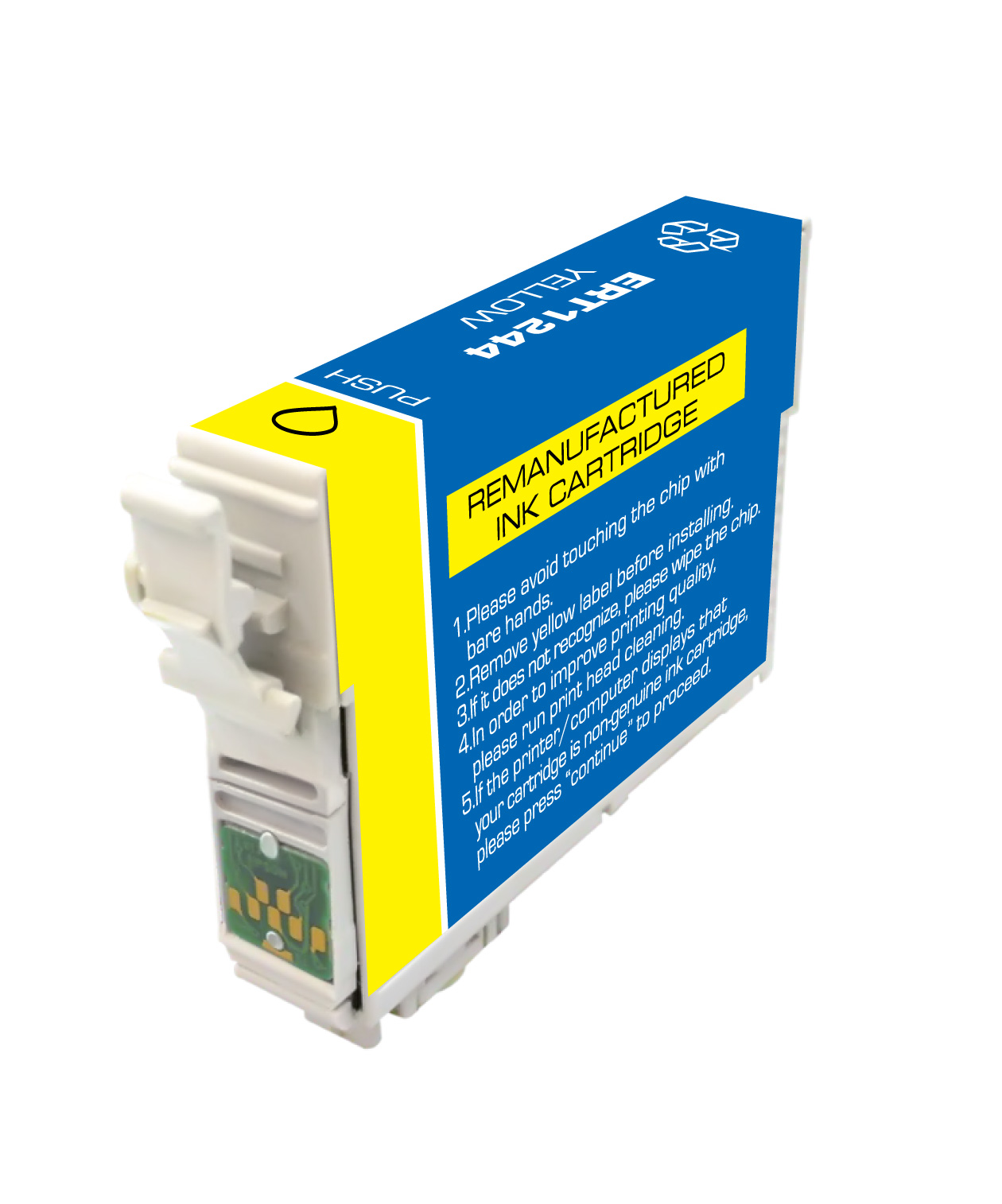Premium Quality Yellow Inkjet Cartridge compatible with the Epson T124420