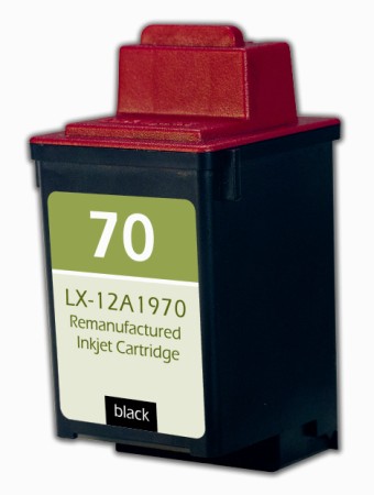 Premium Quality Black Inkjet Cartridge compatible with Lexmark 12A1970 (Lexmark 70)