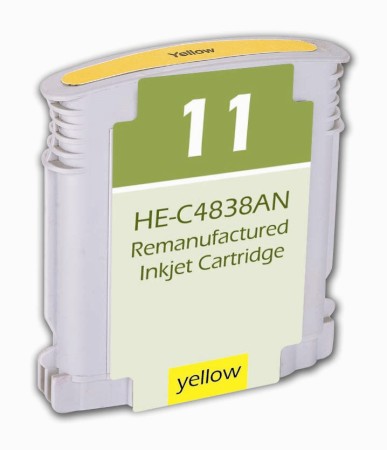 Premium Quality Yellow Inkjet Cartridge compatible with the HP (HP 11) C4838AN