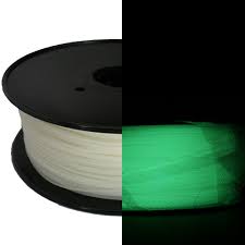 Premium Quality Glow in dark, Glow Green PLA 3D Filament compatible with Universal PF-PLA-GGN
