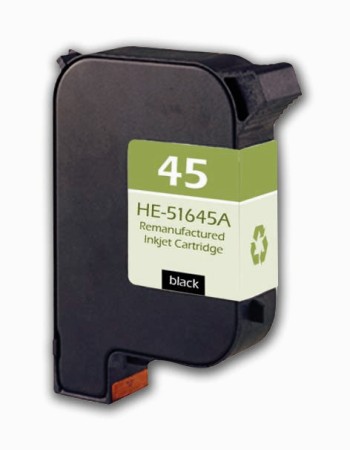 Premium Quality Black Inkjet Cartridge compatible with HP 51645A (HP 45)