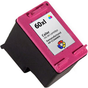 Premium Quality High Capacity Tri-Color Inkjet Cartridge compatible with the HP (HP 60xl) CC644WN