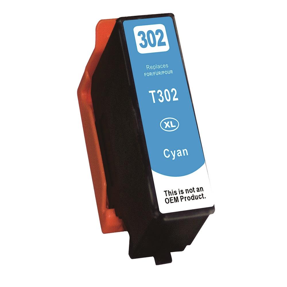Premium Quality Cyan High Yield Ink Cartridge compatible with Epson T302XL220-S (Epson 302XL)