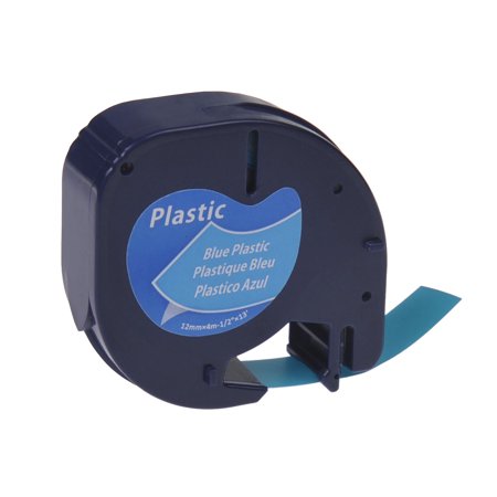 Premium Quality Black on Blue P-Touch Label Tape compatible with DYMO 91335